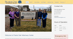 Desktop Screenshot of prairieoakvet.com